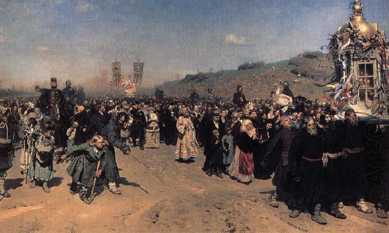 Ilya Repin A Religious Procession in kursk province china oil painting image